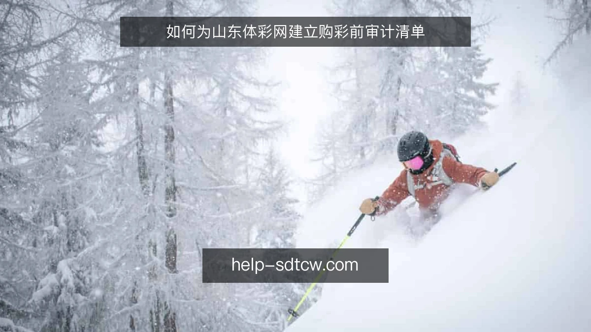 如何为山东体彩网建立购彩前审计清单