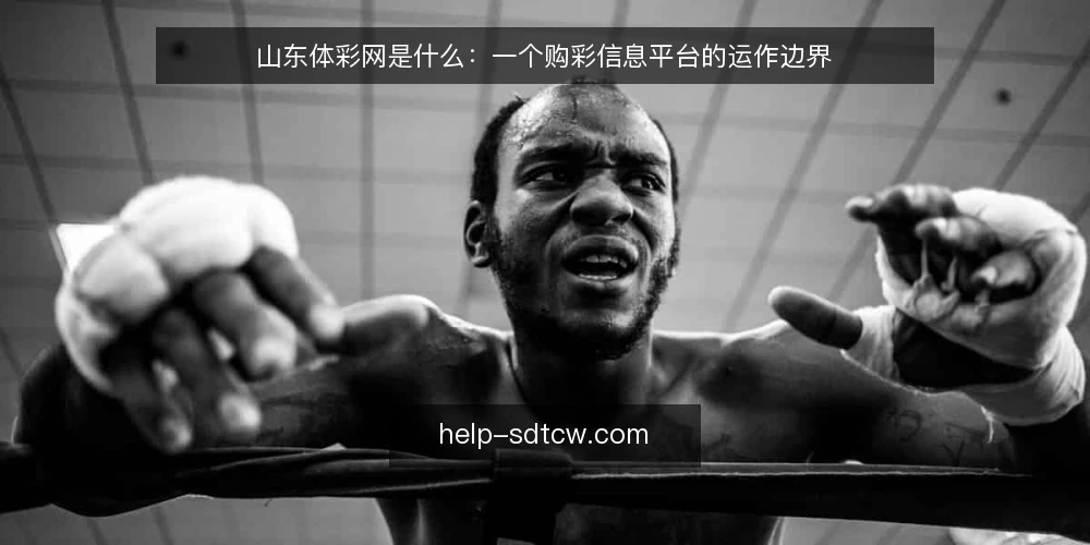 山东体彩网是什么：一个购彩信息平台的运作边界 — 场景设定：一次购彩决策的起点 配图