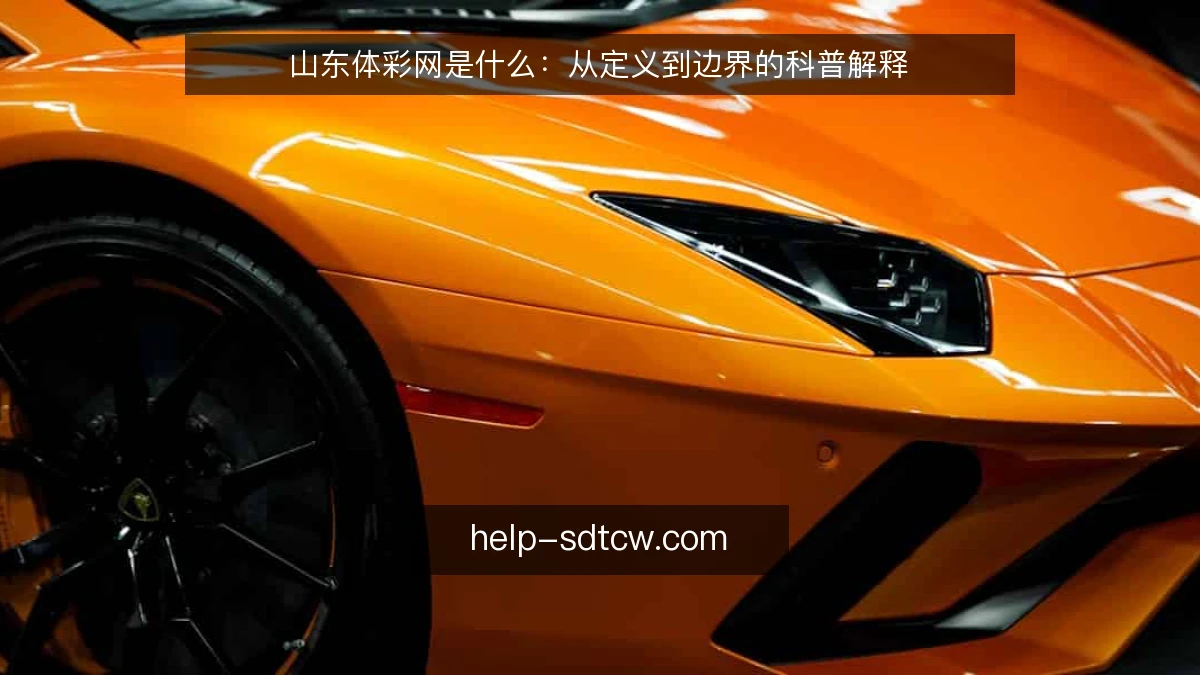 山东体彩网是什么:从定义到边界的科普解释